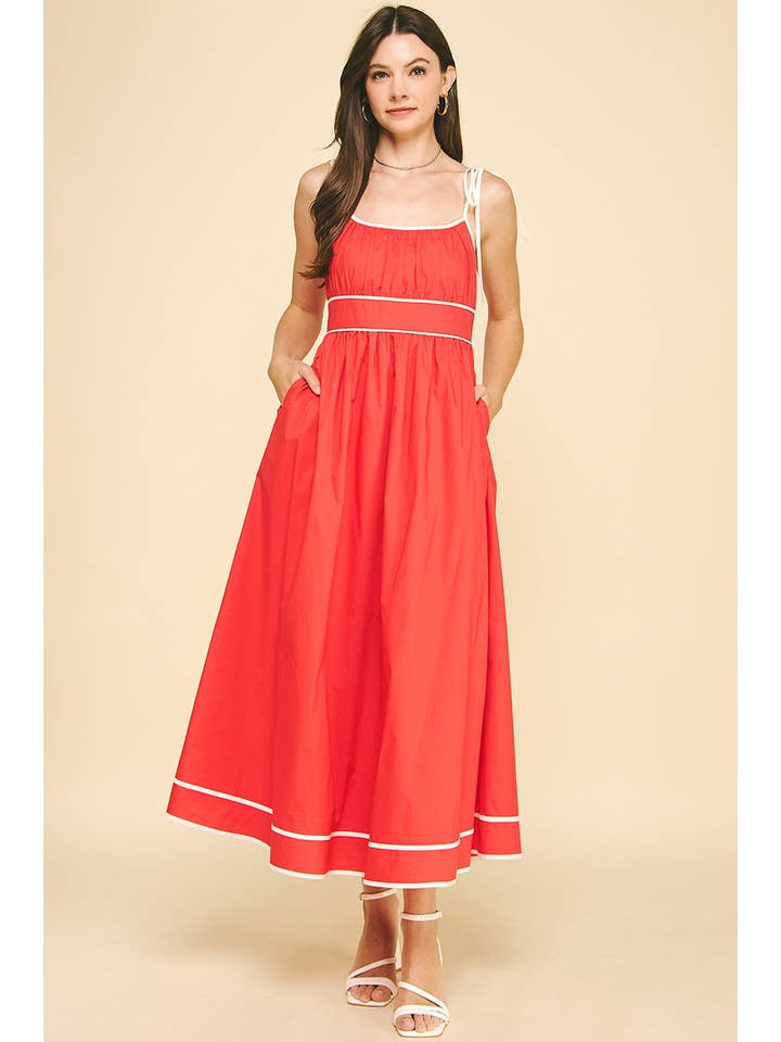 PINCH - Wholesale Dress - Women's - CONTRAST STRAP MAXI DRESS - 5828D21
