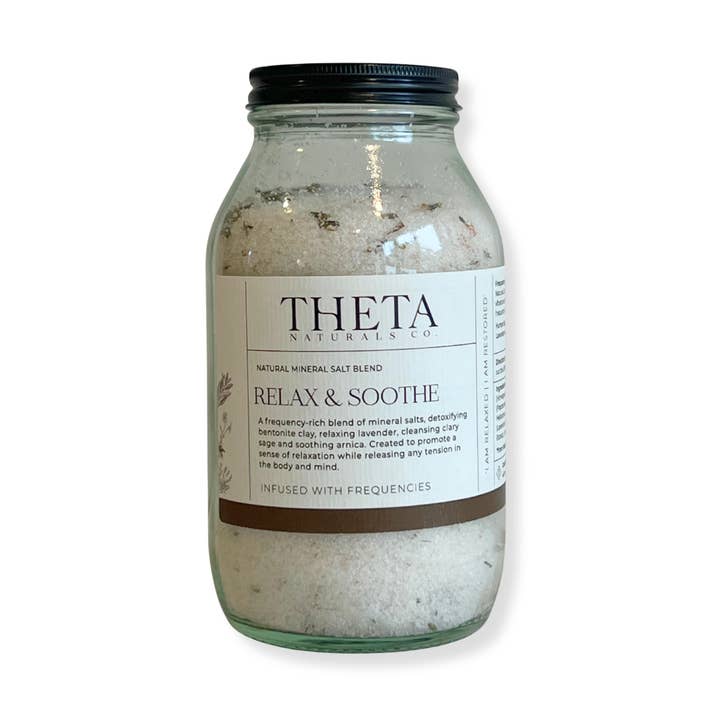 Relax & Soothe - Bath Salts 500g for wholesale by Theta Naturals Co.