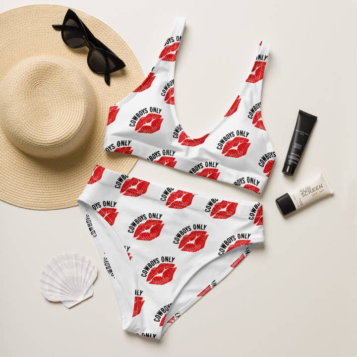 BAHA RANCH WESTERN WEAR - Wholesale Two Piece Swimsuit - Women's - Yeehaw Cowboys Only Bikini