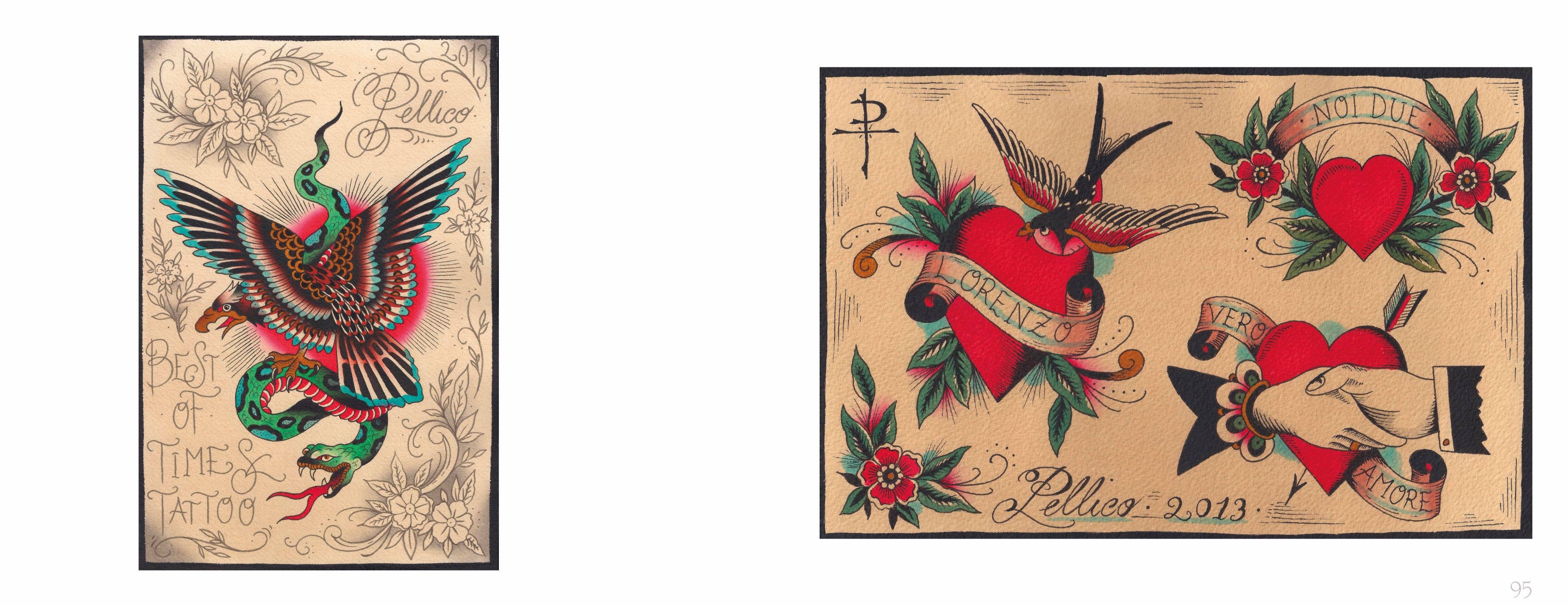 Schiffer Publishing - Wholesale Display Book - Italian Tattoo Flash: The Best of Times Collection4