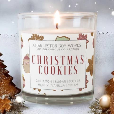 Biscuits de Noël pour la vente par Charleston Soy Works
