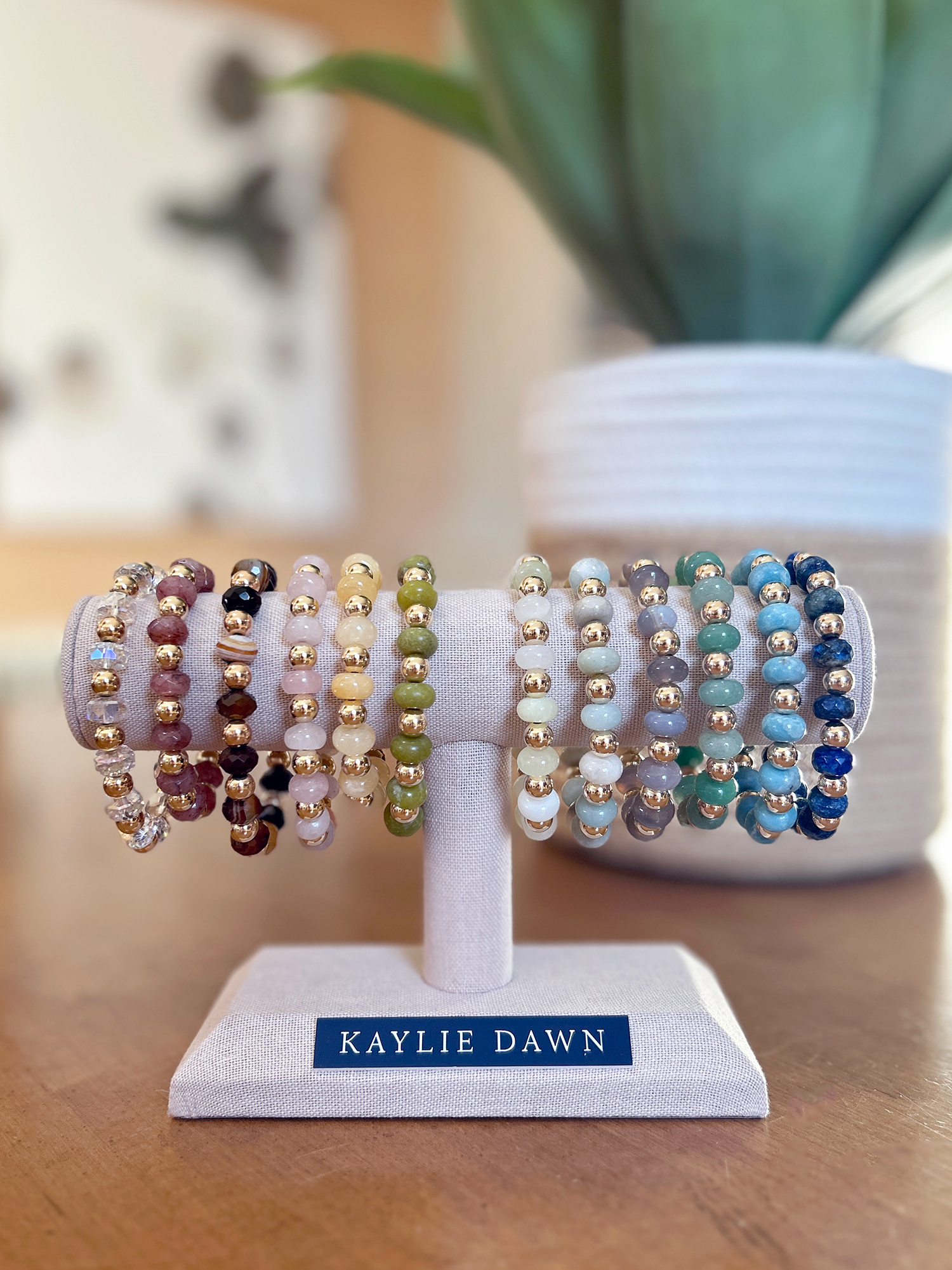 Kaylie Dawn Jewelry - Wholesale Jewelry Stand & Display - Jewelry Displays - Bracelet Bar or Grid - Linen Covered5