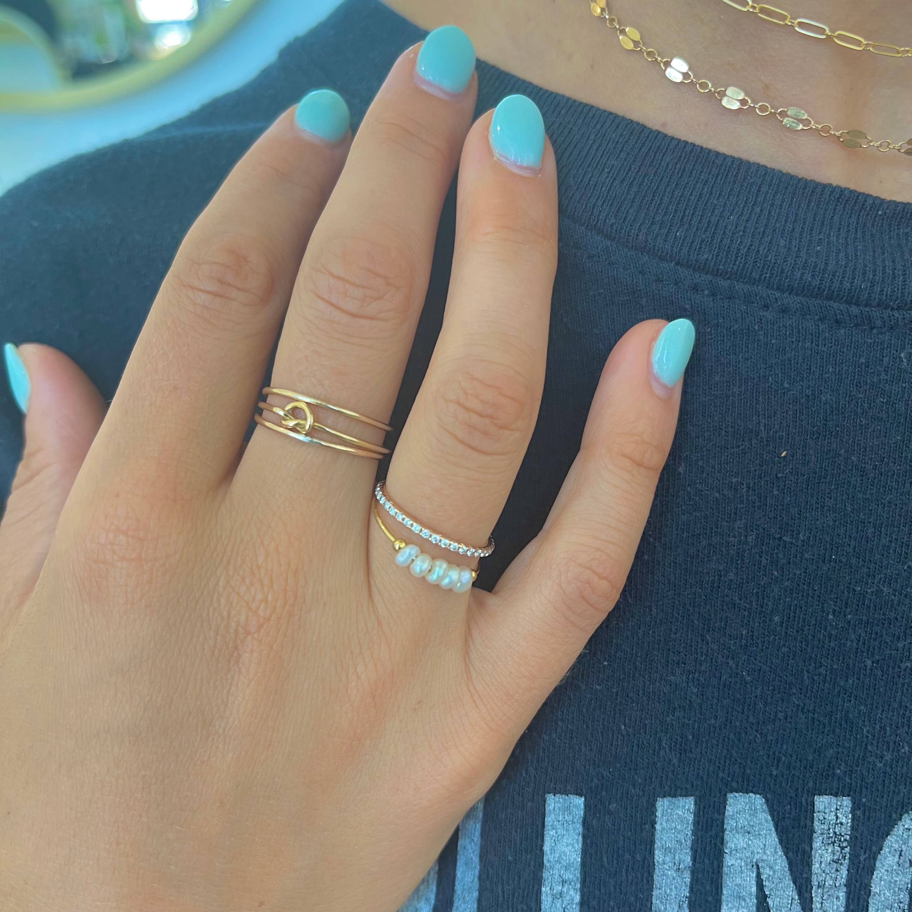 Nikki Smith Designs - Wholesale Band/Stacked Ring - Polly Pearl Ring2