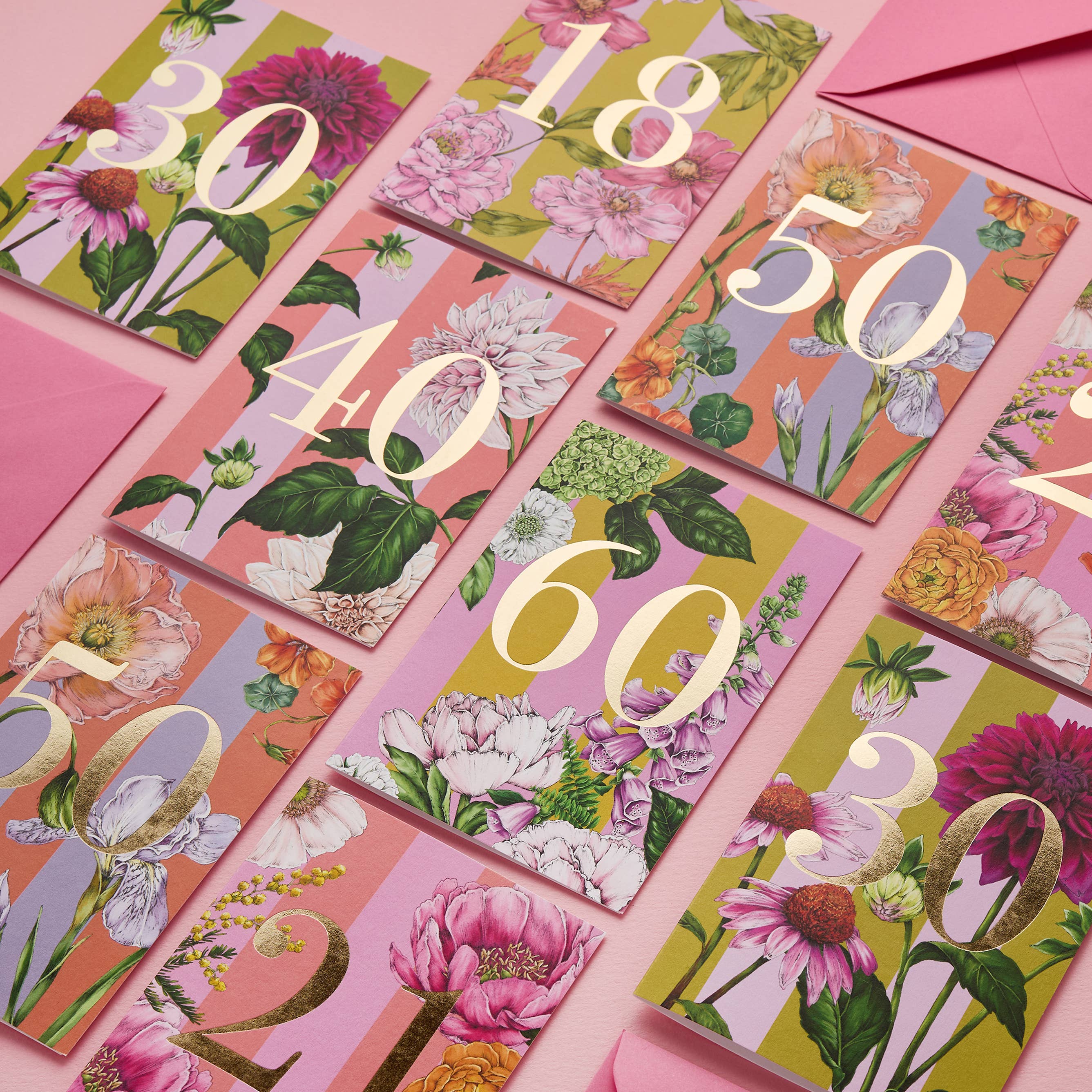 Catherine Lewis Design – wholesale Birthday card – Age Milestone Collection - 60 - Birthday Card 6