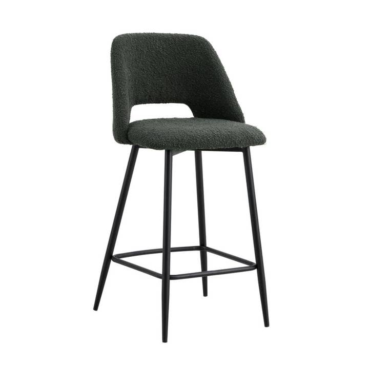 Boucle Upholstered Modern Counter Stool for wholesale by Module Interior