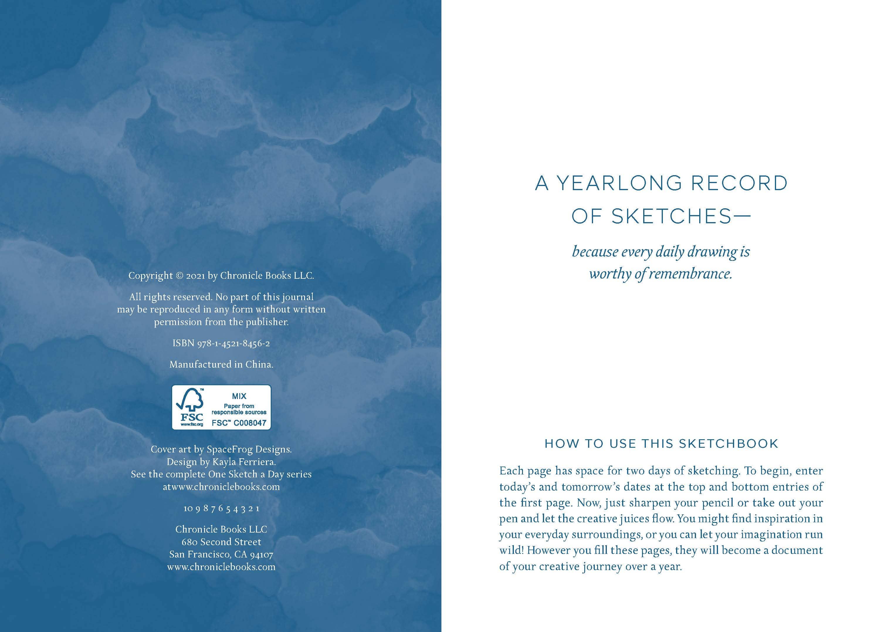 Chronicle Books - Wholesale Sketchbook/Sketchpad - Horizons One Sketch a Day4