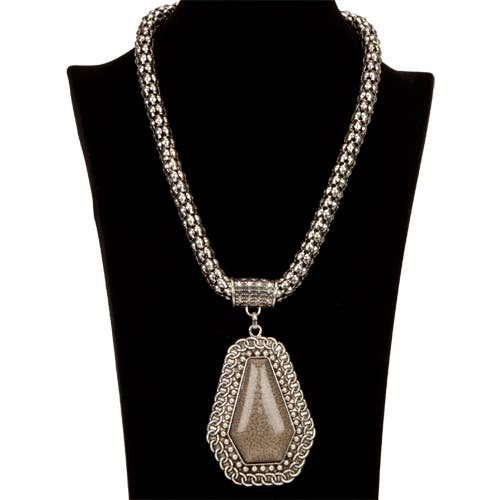 Halsketting met hanger, Bruin 4 voor wholesale door EHAWA