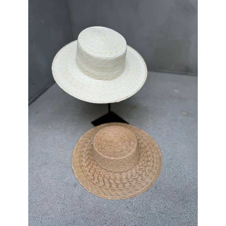 Love and Thyme - Wholesale Straw Hat - Women's - HANDMADE Palm leaf Straw Boater Hat