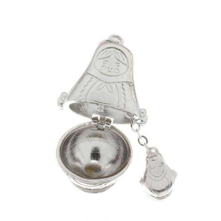 Jewel Pledge - Wholesale Individual Charm/Pendant - Gold Or Silver Matryoshka Nesting Doll Charm CPG-CPS26883