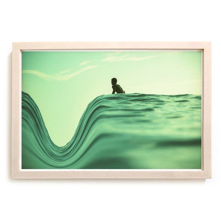 Surfkonsttryck "The Dip" Surreal Surf-serien för wholesale av Matthew Allen Art