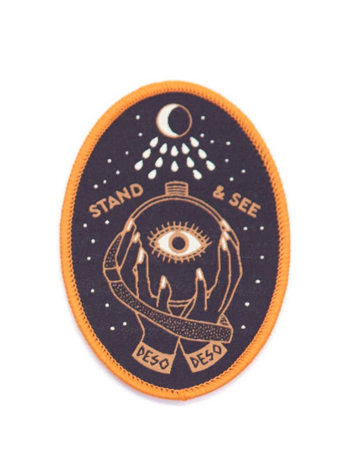 Stand & See Oval: Sew On Patch for wholesale by DESO — Made in America
