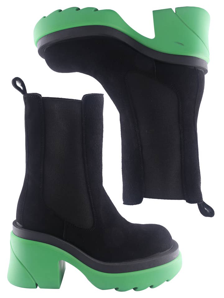 BLACK Green D.MoRo Wanpra Women Chelsea Boots for wholesale on Faire