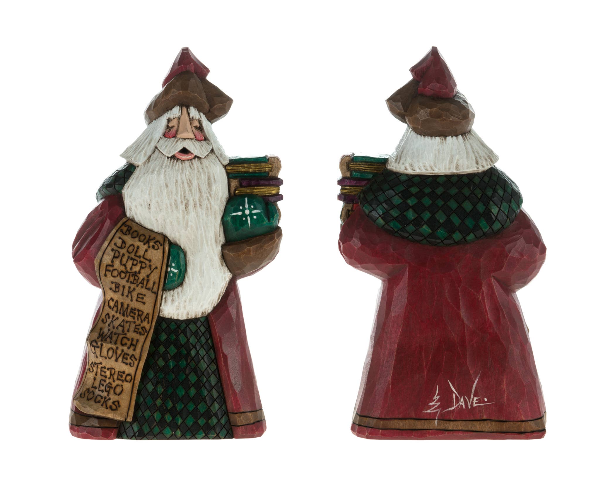 Christmas Tradition - Vente Décoration de Noël - Liste de jouets du Père Noël de 9" Cottage Carvings1