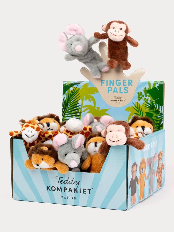 Finger puppets, Wild for wholesale by Teddykompaniet