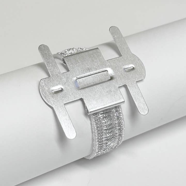 Jacobson - Wholesale Charm/Dangle Bracelet - Corsage Wristlets - Sparkling Silver Elastic Bracelet1