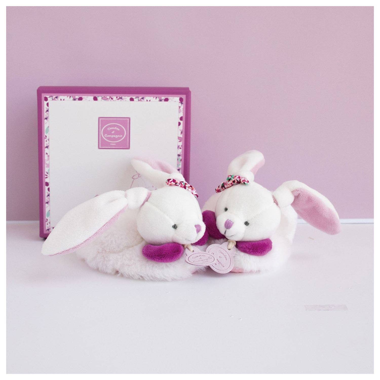 Doudou Et Compagnie - Wholesale Booties - Baby - Cherry The Bunny - Booties With Rattle3