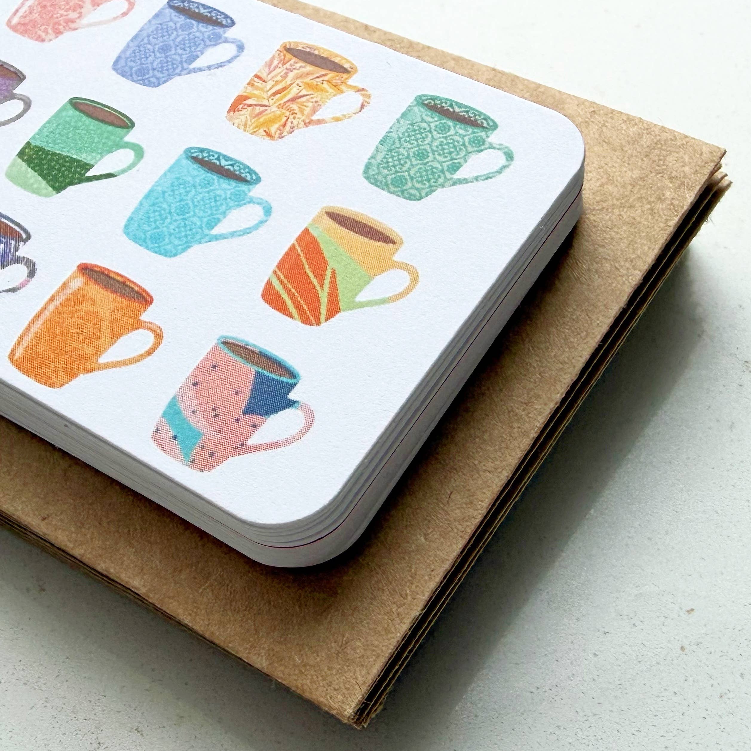 Biscotti Designs - Wholesale Stationery/Notecard Set - Coffee Mugs - Itty Bitty 20 Mini Card Set1