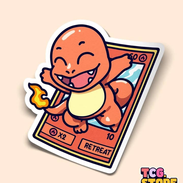 TCG.Store - TCGDOTSTORE - Wholesale Sticker - Charmander Pokémon Sticker5