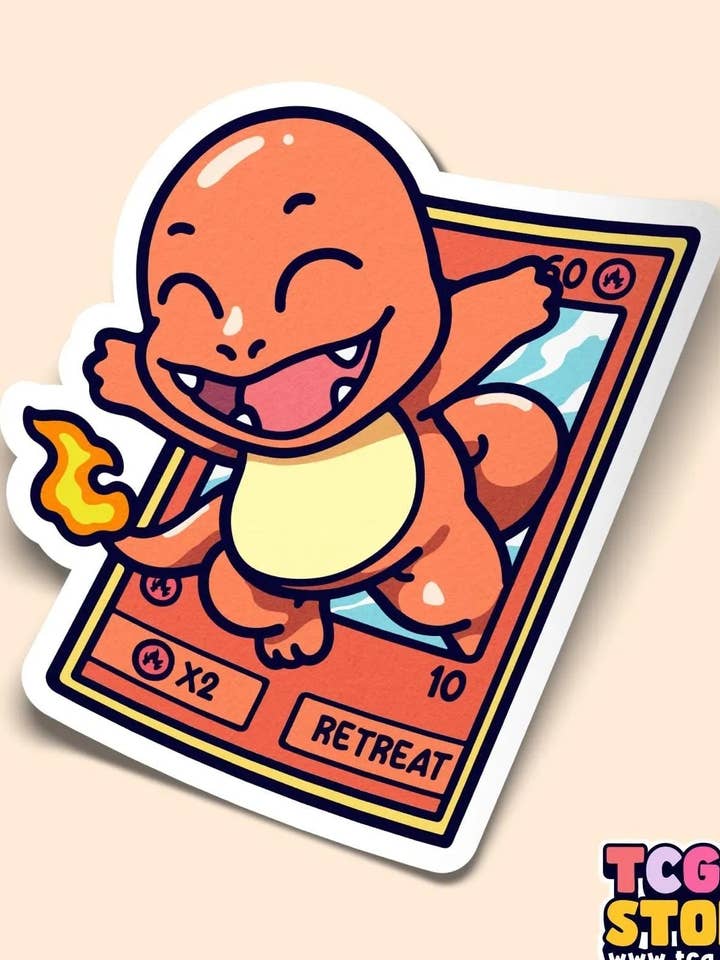 Charmander Pokémon Sticker for wholesale by TCG.Store - TCGDOTSTORE