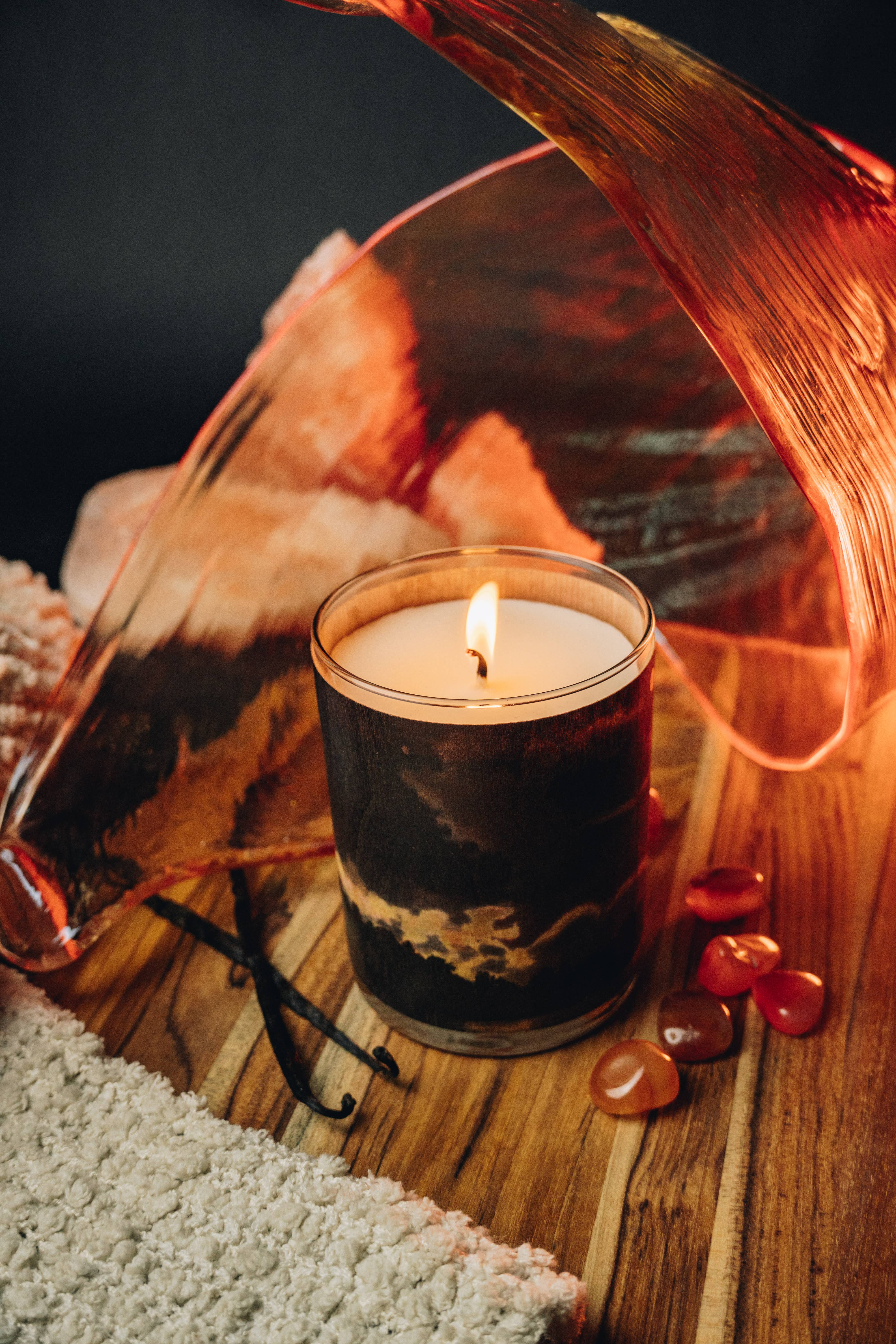 Spitfire Girl - Wholesale Jar/Filled Candle - No 3 Orris And Amber Wood Wrapped Candle7