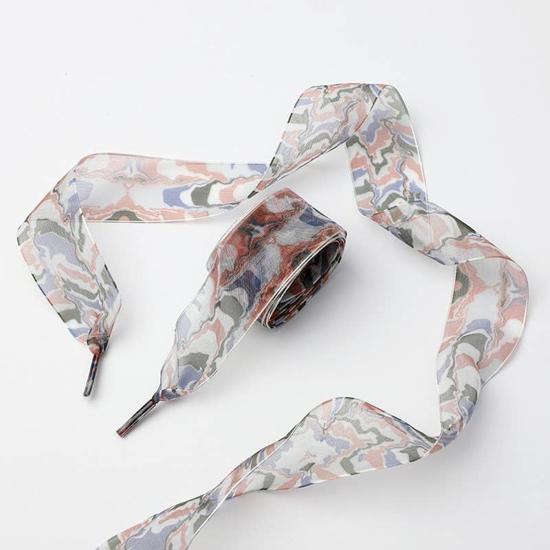 JOSSLYN by wall to wall – wholesale Skosnören - Dam – MULTI DESIGN SATIN ORGANZA SKOSNÖRE | 40SD1140