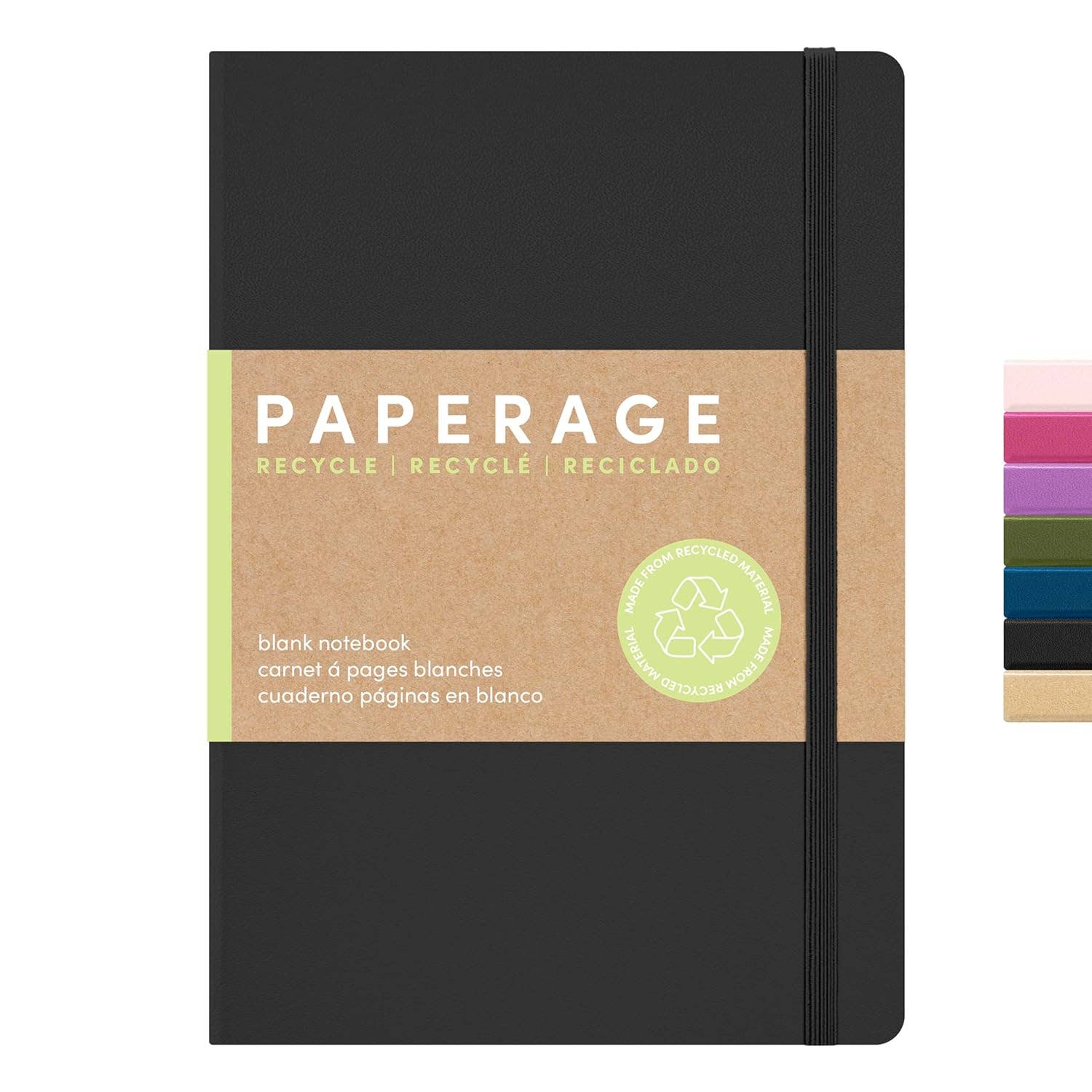 Paperage - Wholesale Notebook - 160PG Recycled Casebound Blank Journal Notebook0