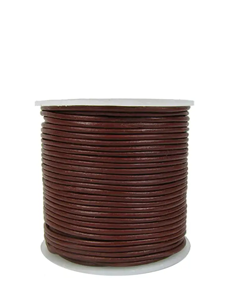 Hemptique - Wholesale Craft Supplies - 1mm Round Genuine Leather Cord1