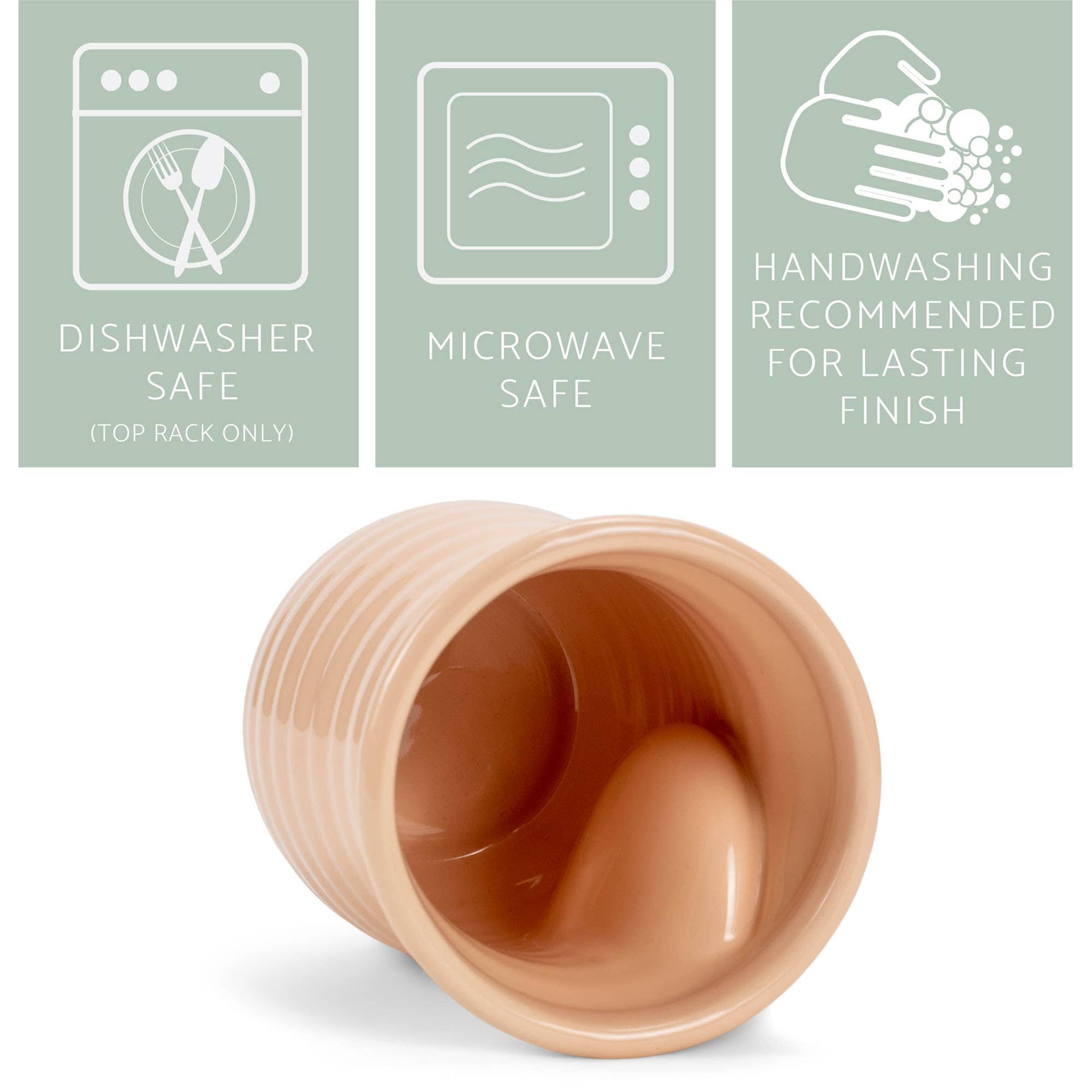 EAST AVENUE - Wholesale Coffee Mug - Handwarmer Mug Ribbed Blush 14 Oz3