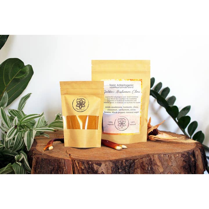 Ayamani Naturals - Wholesale Powdered Health Drink - GOLDEN CHAI Latte with REISHI Mushroom Adaptogenic Tonic