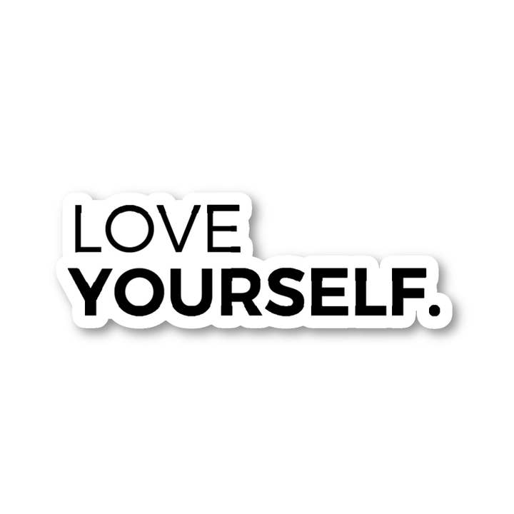 Love Yourself Motivational Quotes 3 Pack - Set of 2.5, 3 and 4 Inch Vinyl Laptop Stickers - Motivational Quotes for Laptop, Phone, Water Bottle, Car & More Decal (3 Pack) for wholesale by FunPopStickers