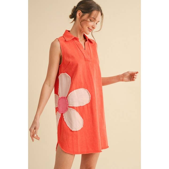 TANGERINE Flower Patch Solid dress for wholesale on Faire