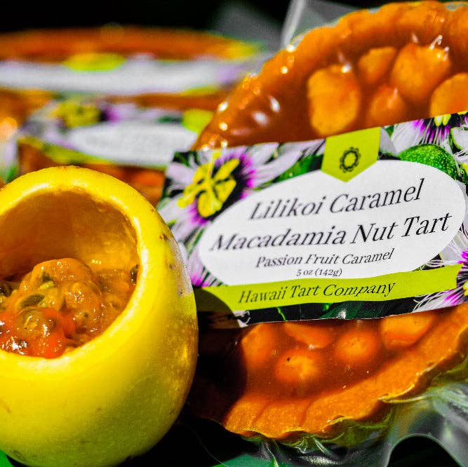 Ohana Spice Trading Co. - Wholesale Caramel - Lilikoi Caramel Macadamia Nut Tart0