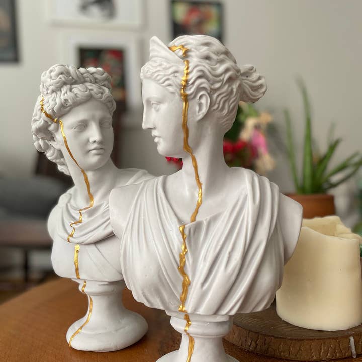 RomaArtSculptures – wholesale Skulptur – Stora Artemis och Apollo statyer skulpturer