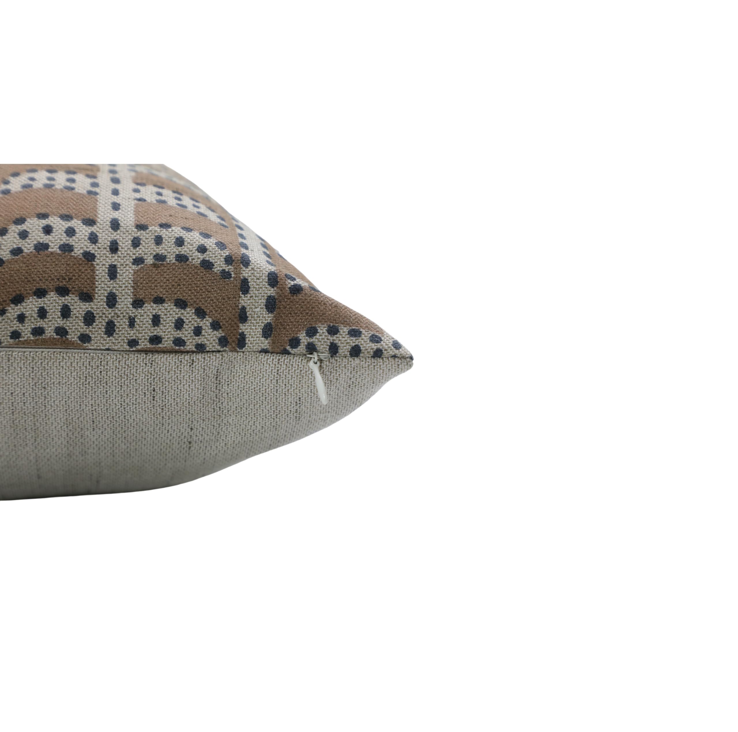 Fabdivine – wholesale Throw pillow cover – Interior Block Print Linen Blend Pillow Cover - Garud3