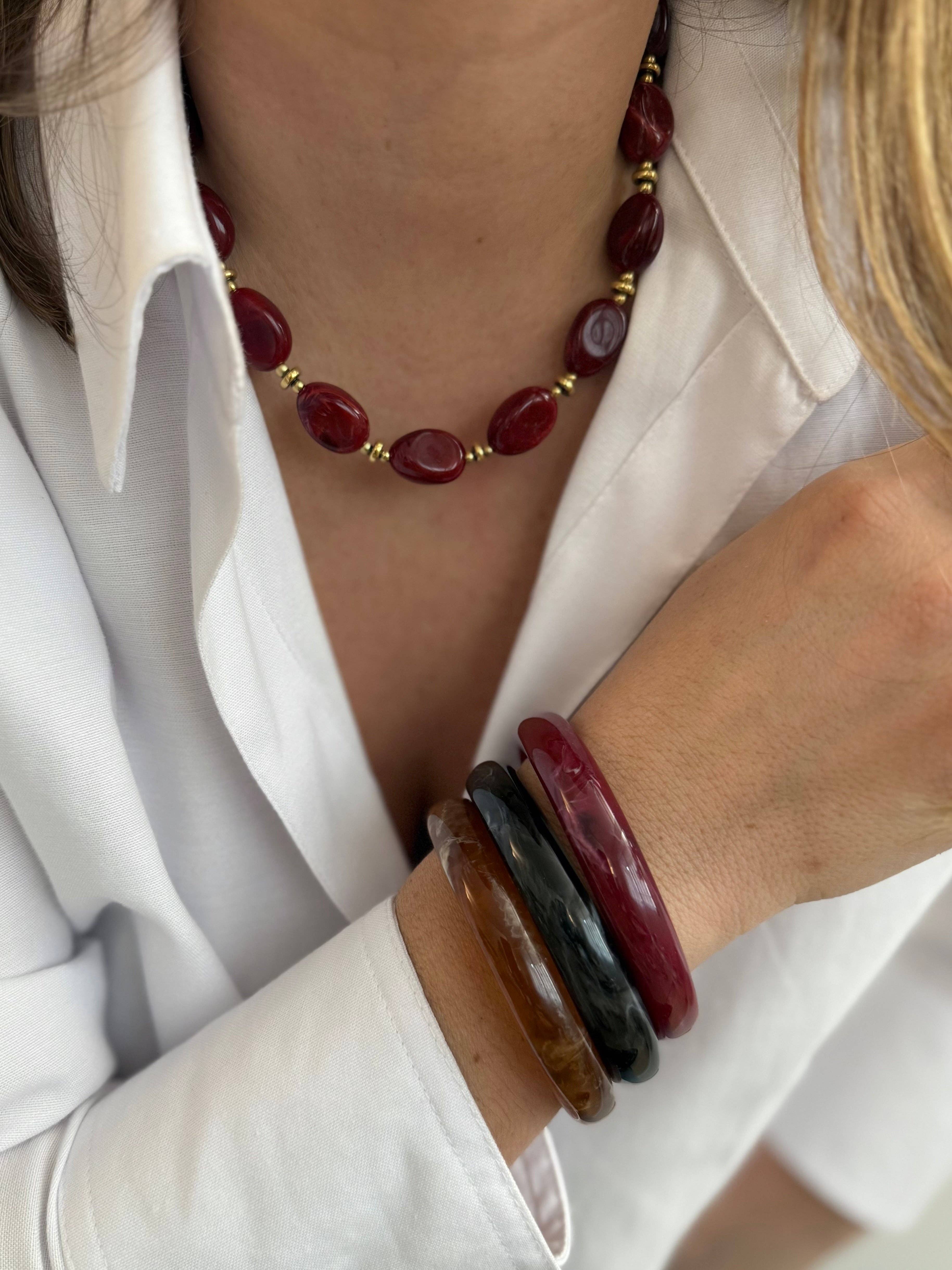 A.B. Paris - Wholesale Beaded/Pearl Necklace - Java - 7 colors17