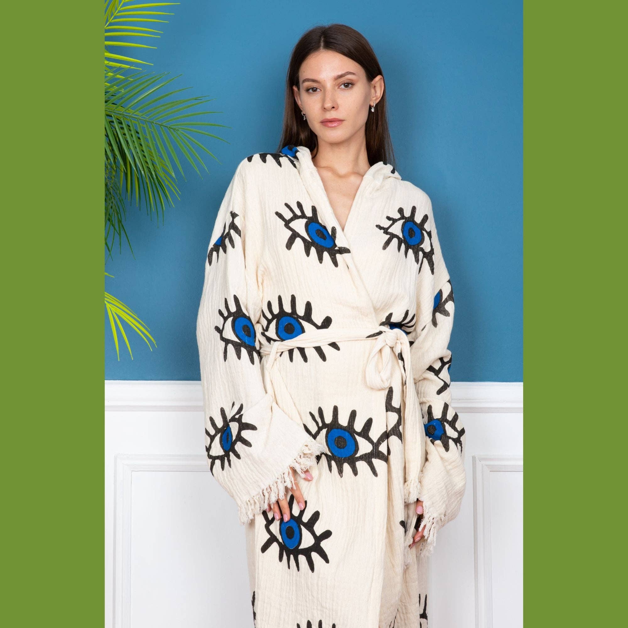 DNZ Textiel B.V. – wholesale Morgonrock - Dam – Ond öga morgonrock - 100% bomull7