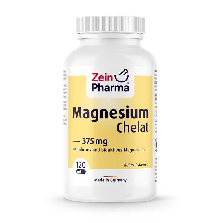 Zein Pharma - Wholesale Oral Supplement/Vitamin - Magnesium chelate capsules 375 mg