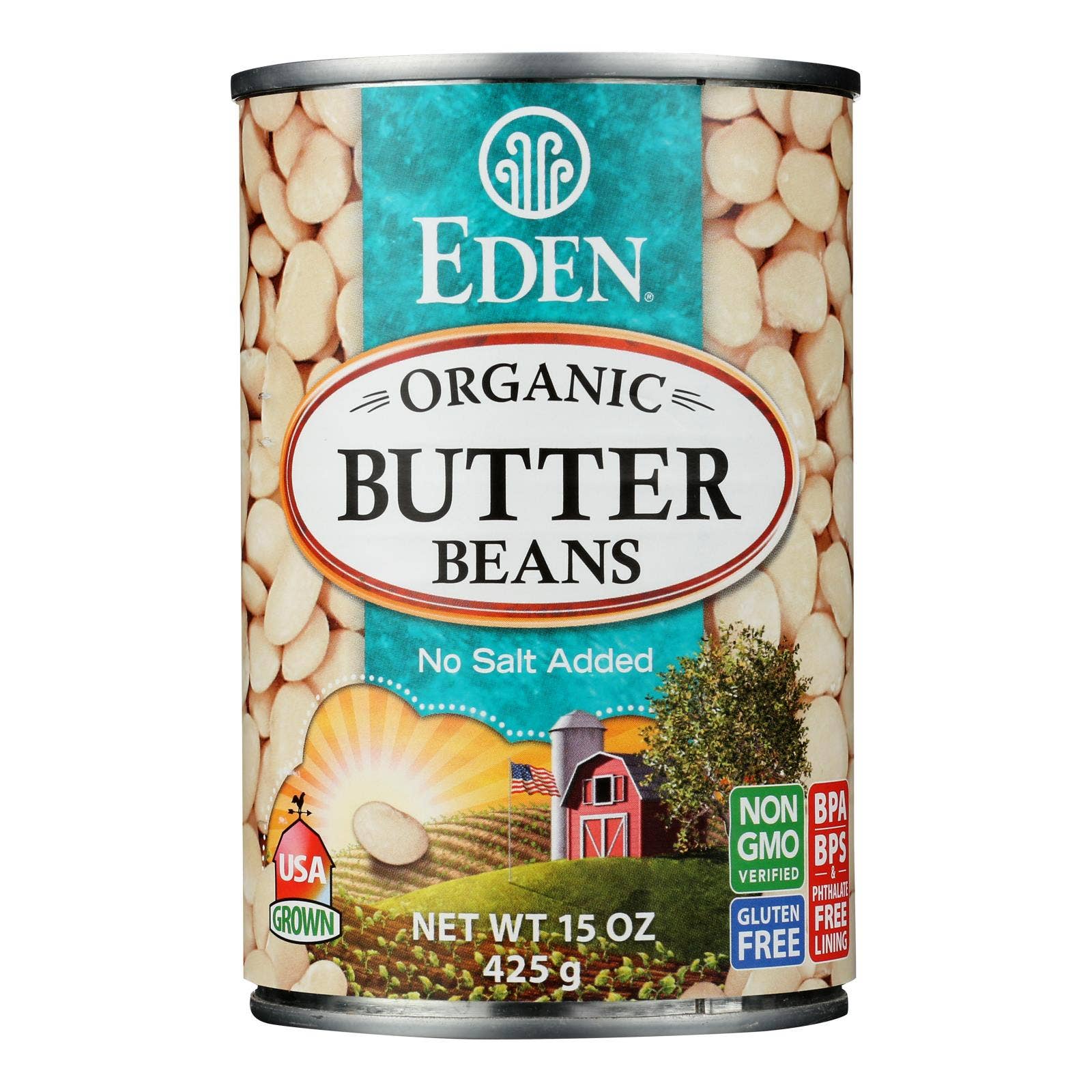 Everyday Supply Co - Wholesale Beans - Eden Foods Butter Beans Organic - Case Of 12 - 15 Oz.0