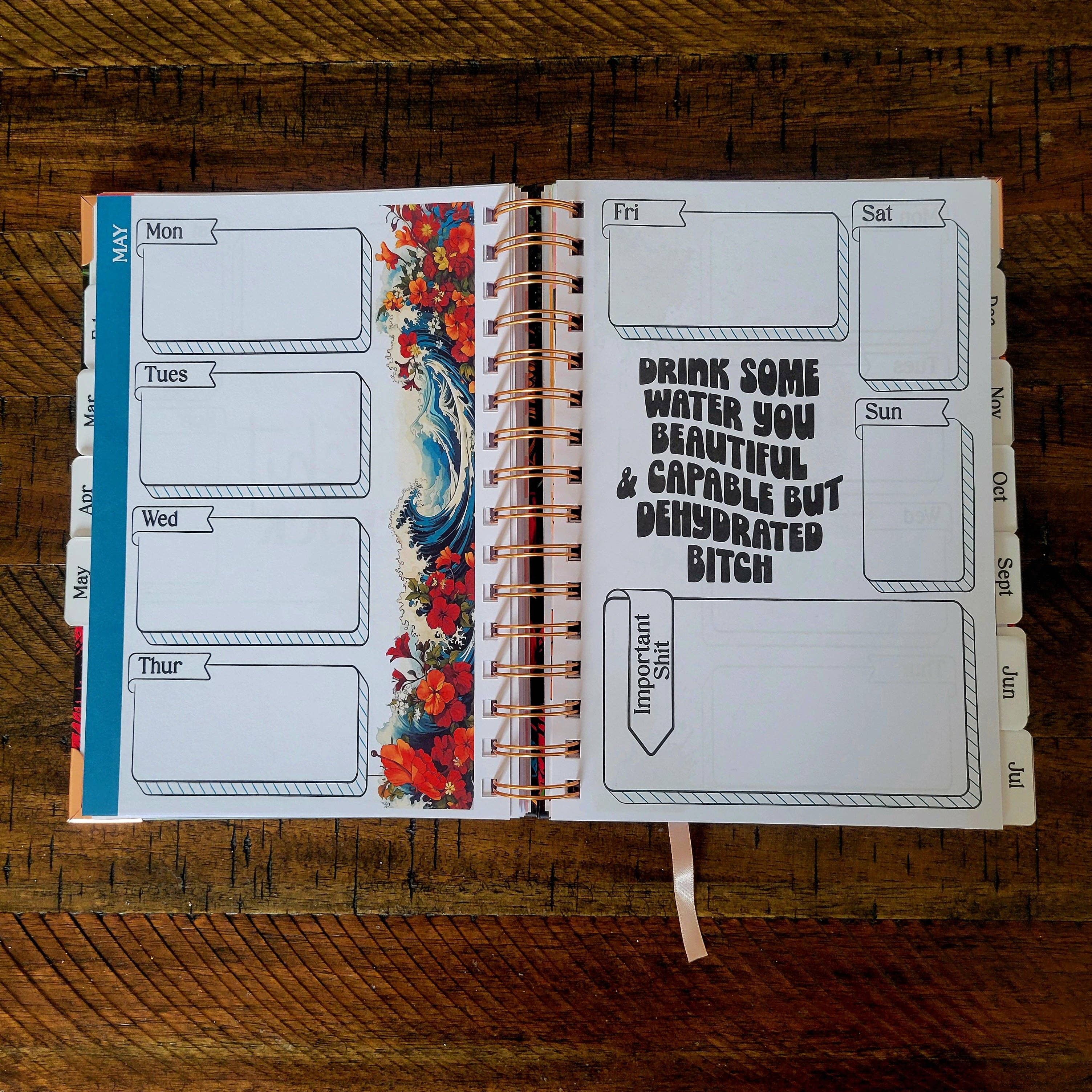 DIYxe - Wholesale Planner - Grijp de verdomde dag Ongedateerde Sweary Planner | Day Planner11