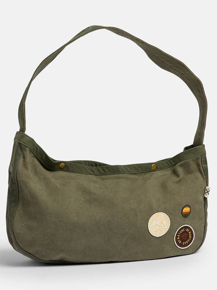 Estate 25 - Borsa a tracolla | Riciclato | Khaki per la vendita all'ingrosso da parte di Pony Rider