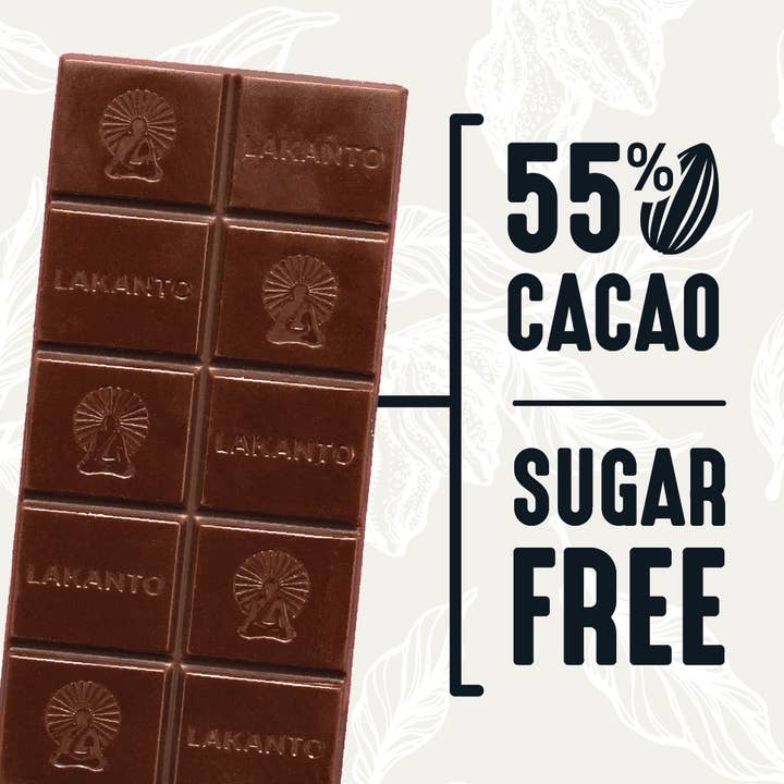 Lakanto - Wholesale Chocolate Bar - Lakanto Coconut Chocolate Bars 55% Cacao (12 Bars)