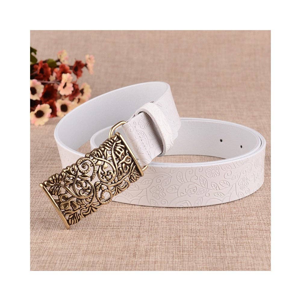 Sheer Trend - Wholesale Belt - Women's - Cowhide Genuine Leather Retro Fashion Belt7