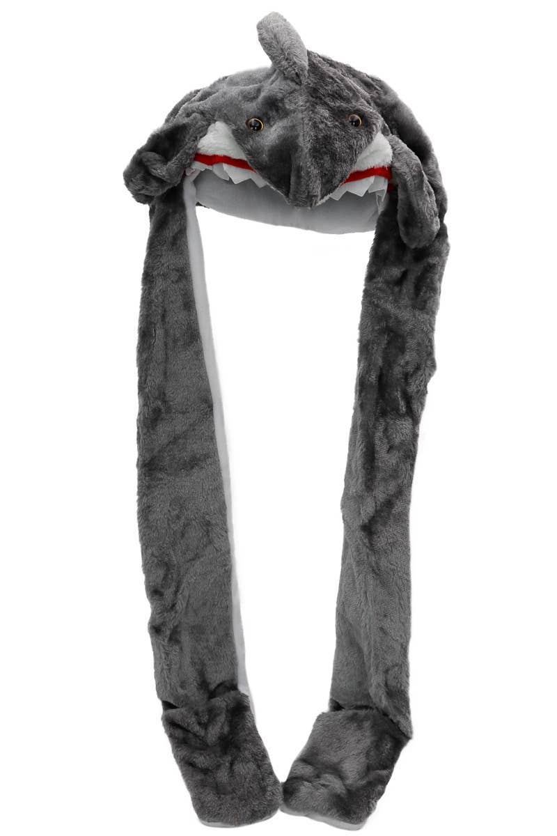 ASSORTED Animal Pals Fuzzy Plush Hat With Long Ear Flaps for wholesale on Faire27