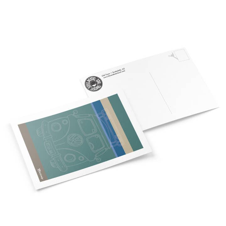 PERCORSO 66. GRIGLIA PER AUTOBUS. LINEE DI SURF | CARTOLINA per la vendita all'ingrosso da parte di Blues, Desert & Soul