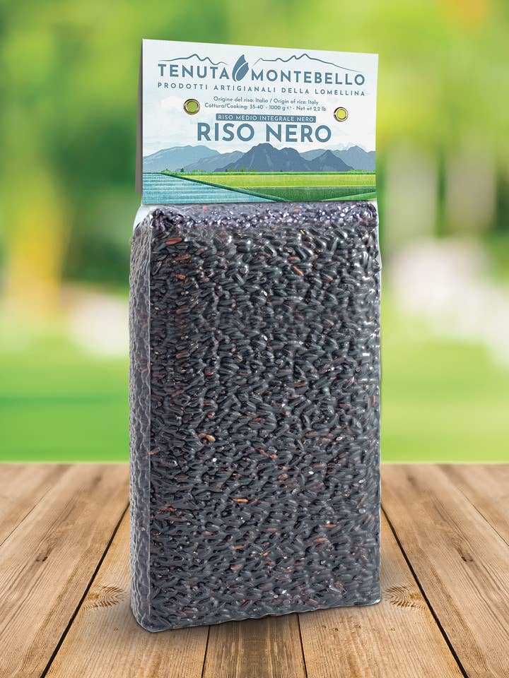 Schwarzer Reis 1 kg Vakuumverpackt für den Großhandel von Cascina Alberona