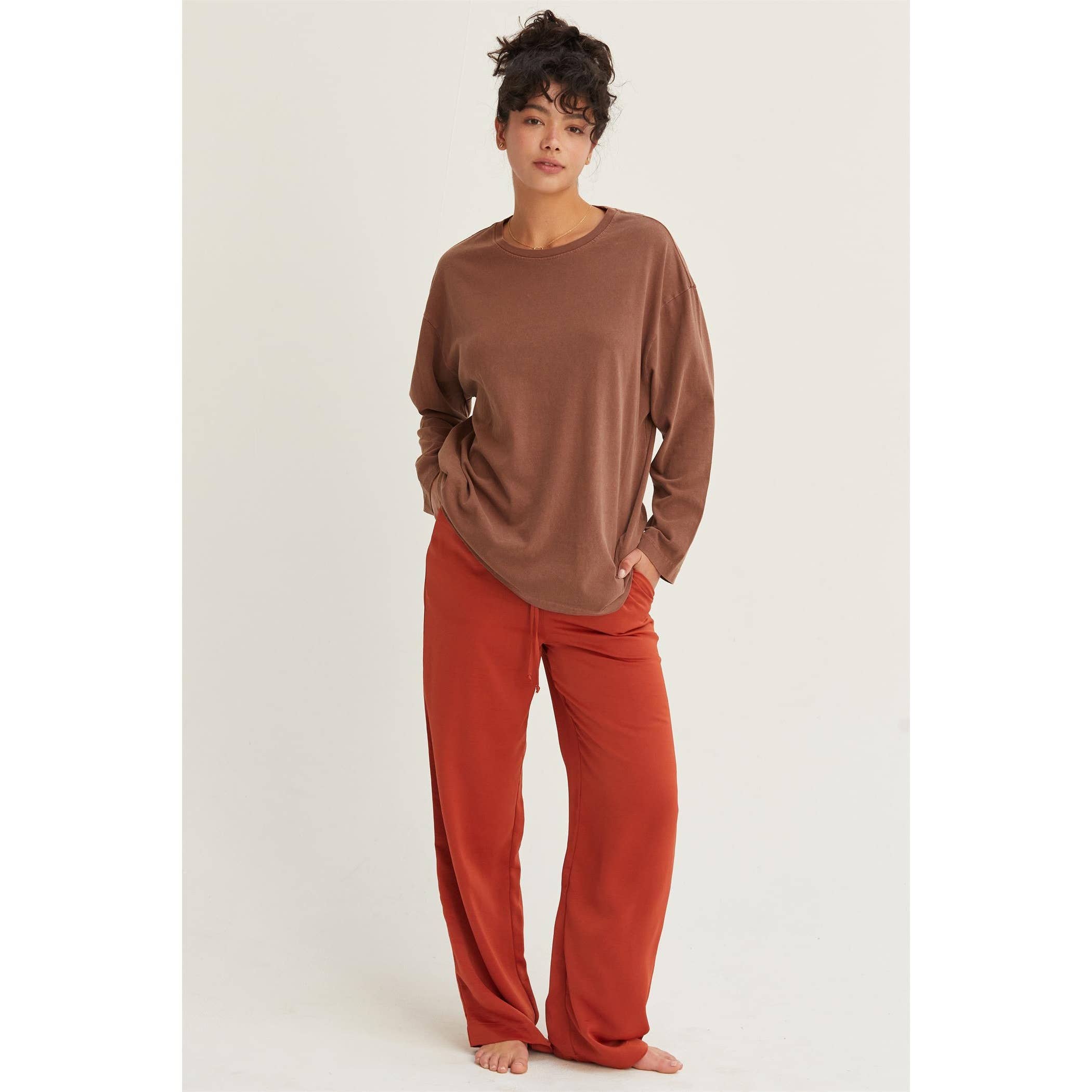 HYFVE - Wholesale Shirt - Women's - Oversized Crew Neck Long Sleeve Tee21