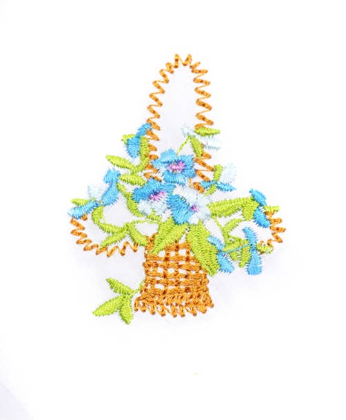 Selini New York - Wholesale Handkerchief - Women's - Flower-Baskets Cotton Handkerchiefs 3pc Box Set1