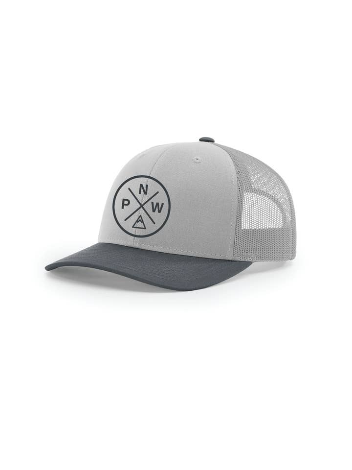 The Classic Trucker Hat Grey/Gunmetal for wholesale by Northwest Vibes Supply Co.