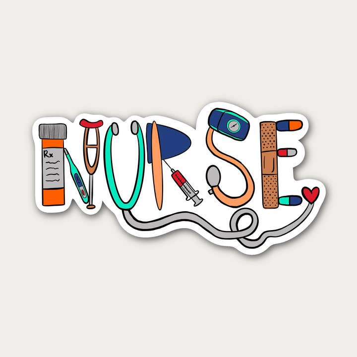 Nurse Waterproof Sticker for wholesale by Lords Creations Co