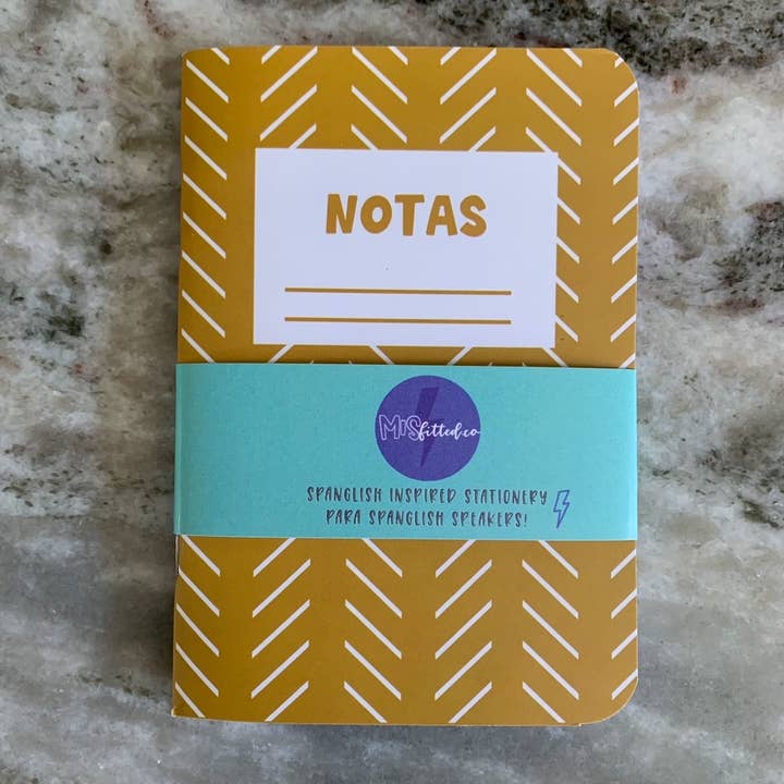 MISfitted.Co - Wholesale Journal/Diary - Notas Latina Spanglish Pocket Journal - dotted paper3